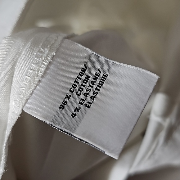 Lafayette 148 New York Straight-Leg White Trousers Pants Size 10 - Picture 5 of 6